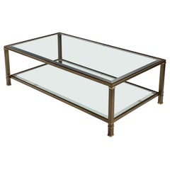 1980s Brass coffee table