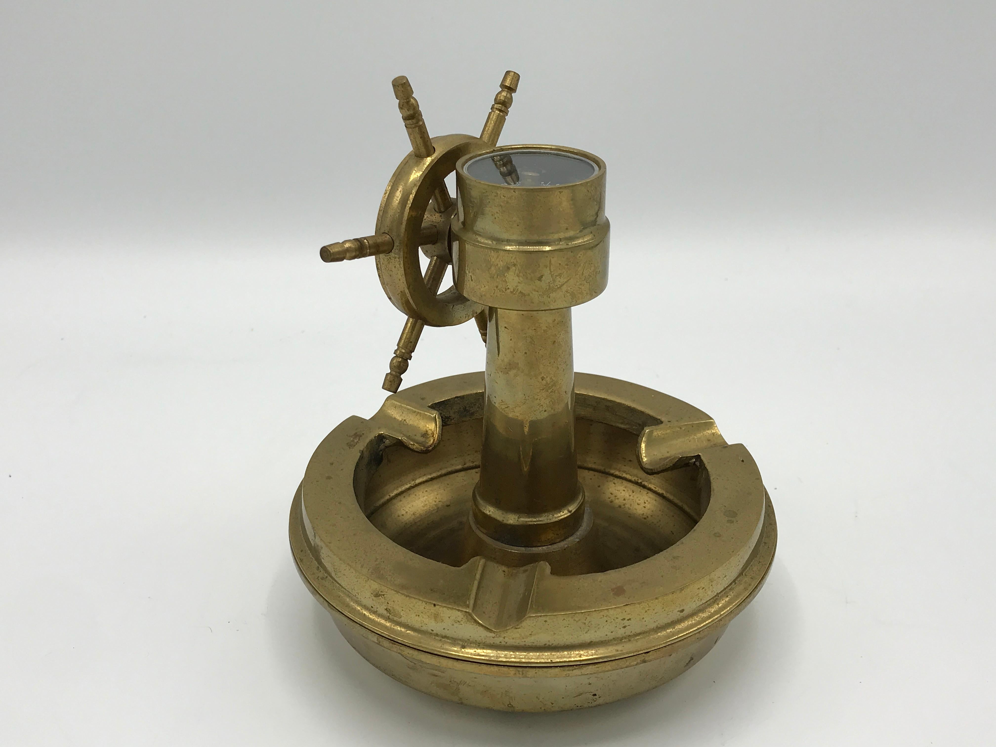 20th Century 1980s, Brass Nautical Ashtray Catchall