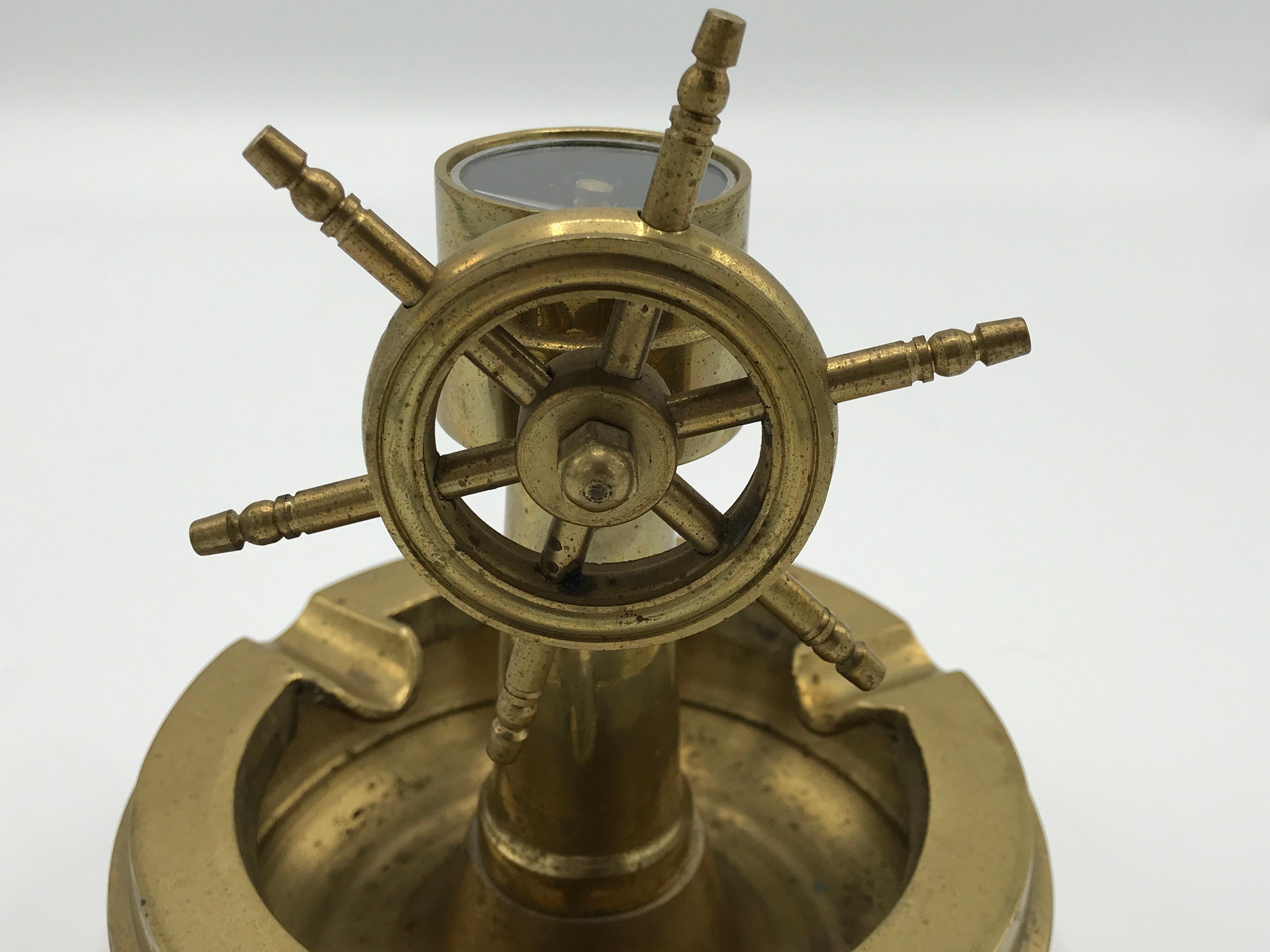 1980s, Brass Nautical Ashtray Catchall 1