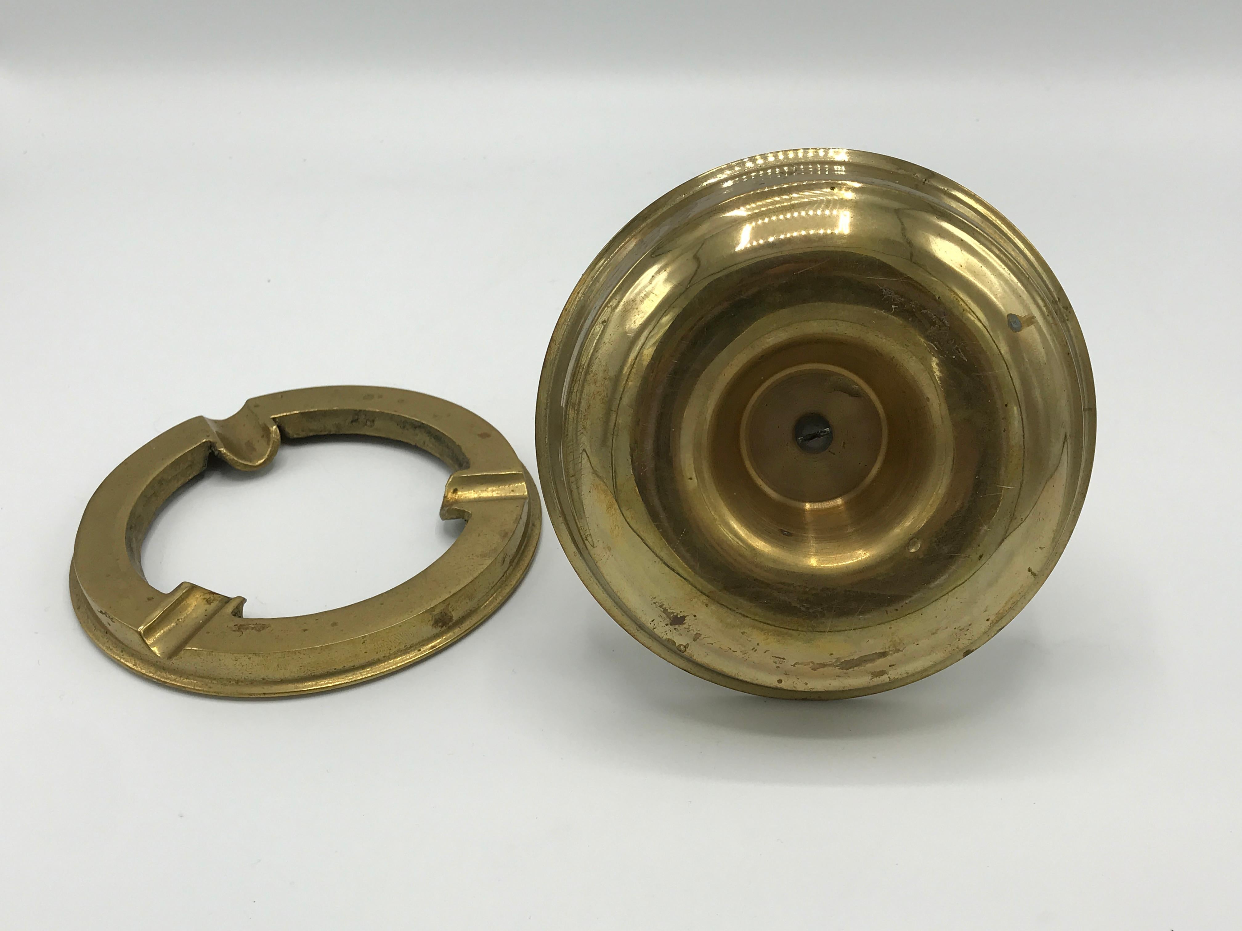 1980s, Brass Nautical Ashtray Catchall 4