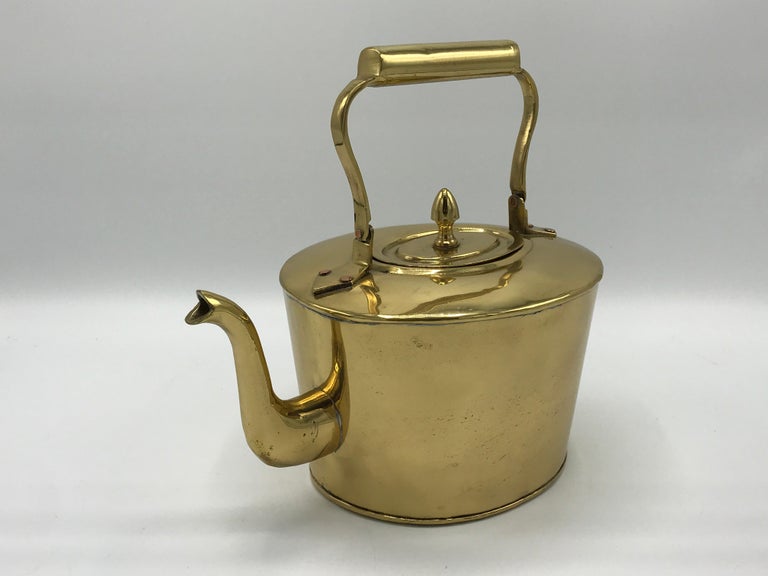 1980s Brass Teapot at 1stDibs