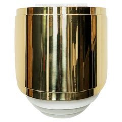 1980s Brass Wall-Mounted Sconce by Warren Platner 'a'