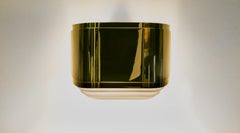 1980s Brass Wall-Mounted Sconce by Warren Platner 'c'