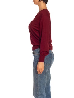 Maglione in cashmere bordeaux BRIONI anni '80