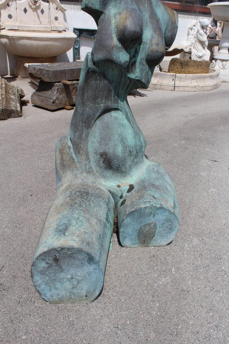 1980s Bronze Abstract Sculpture of the Female Body at 1stDibs