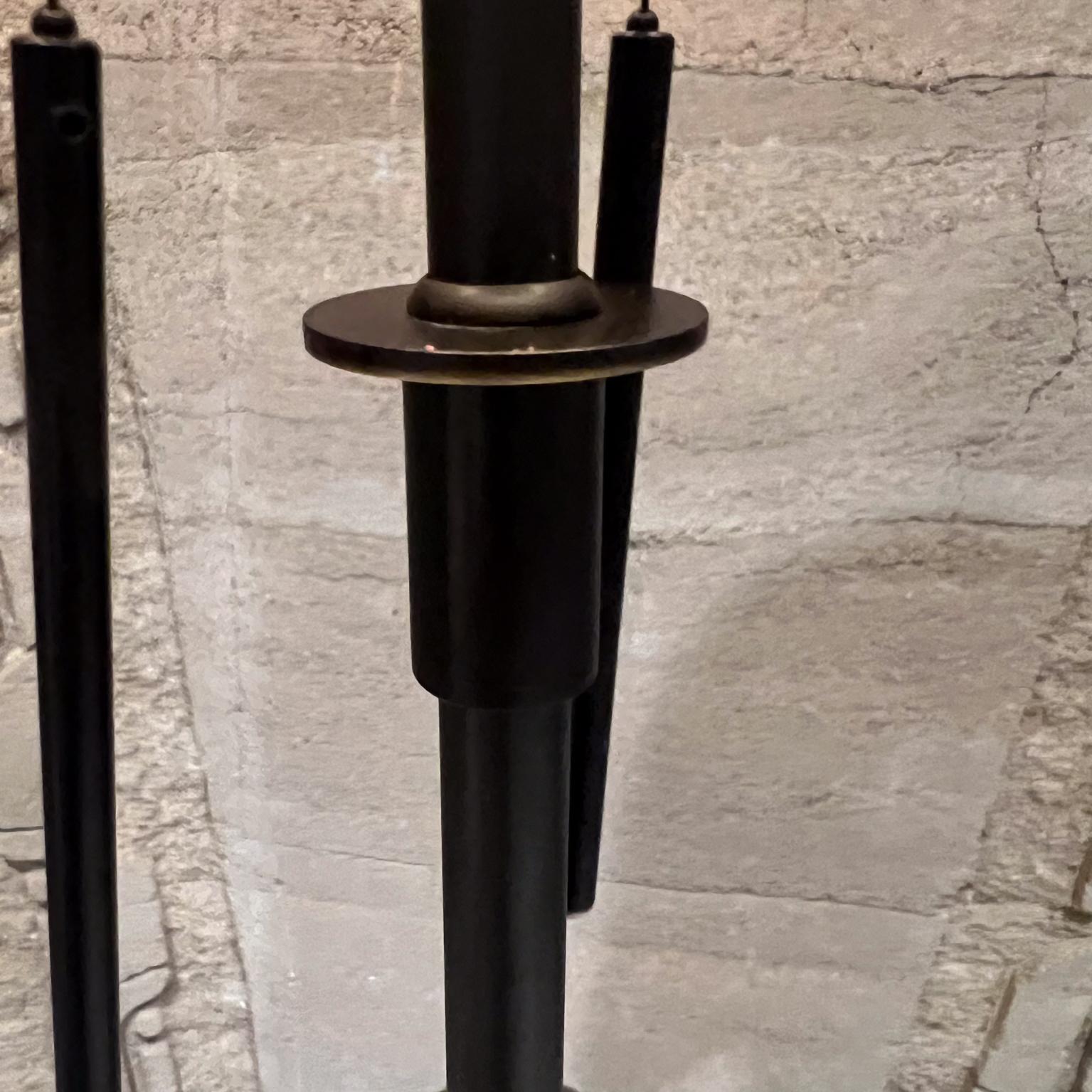 1980s Bronze Adjustable Shaded Floor Lamp Holtkotter Leuchten Germany 1