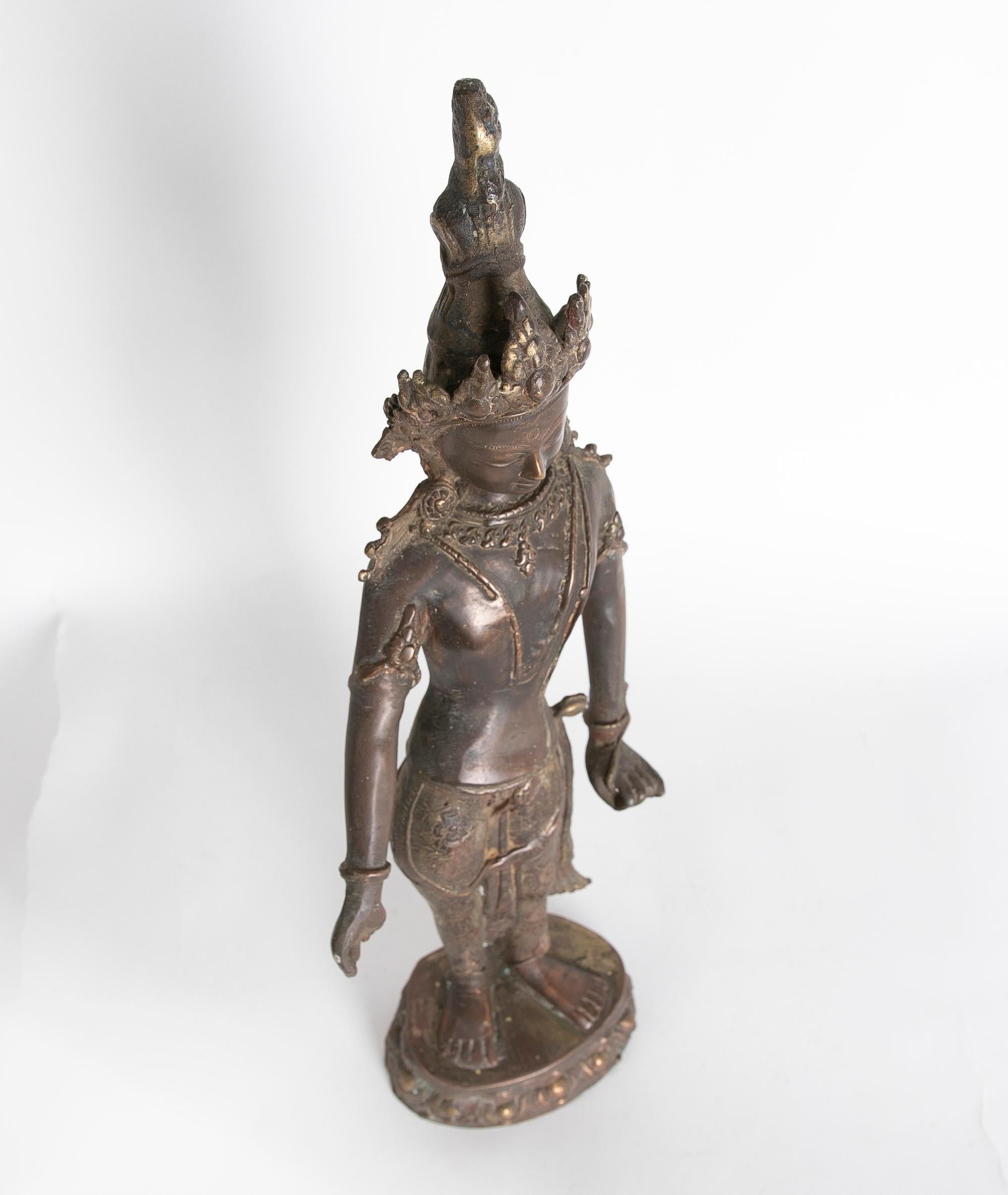 1980s Bronze Buddha Sculpture  For Sale 12