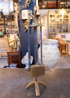 1980er Jahre Bronze Kaminbesteck des Künstlers David Marshall