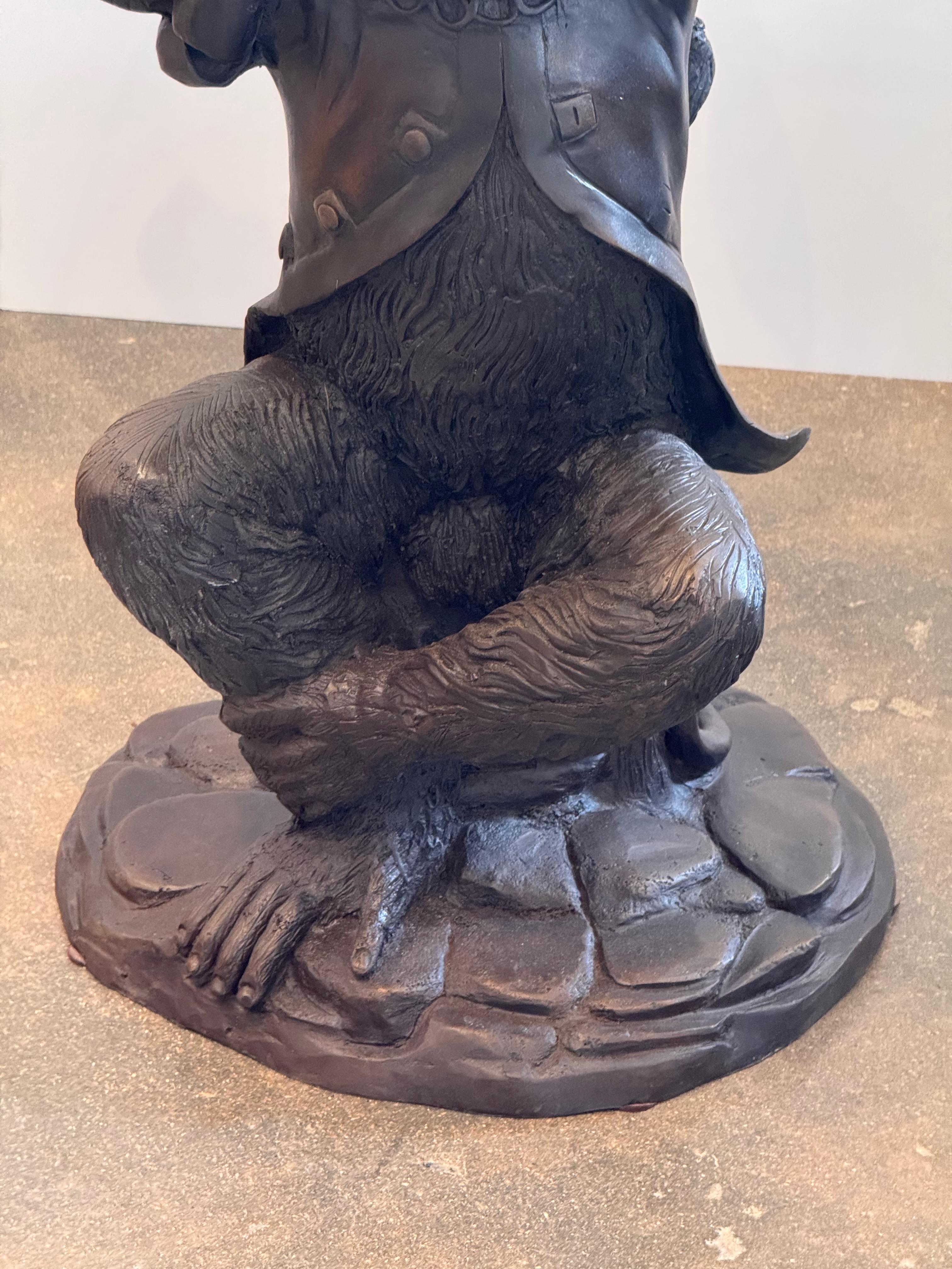Late 20th Century 1980s Bronze Monkey Table