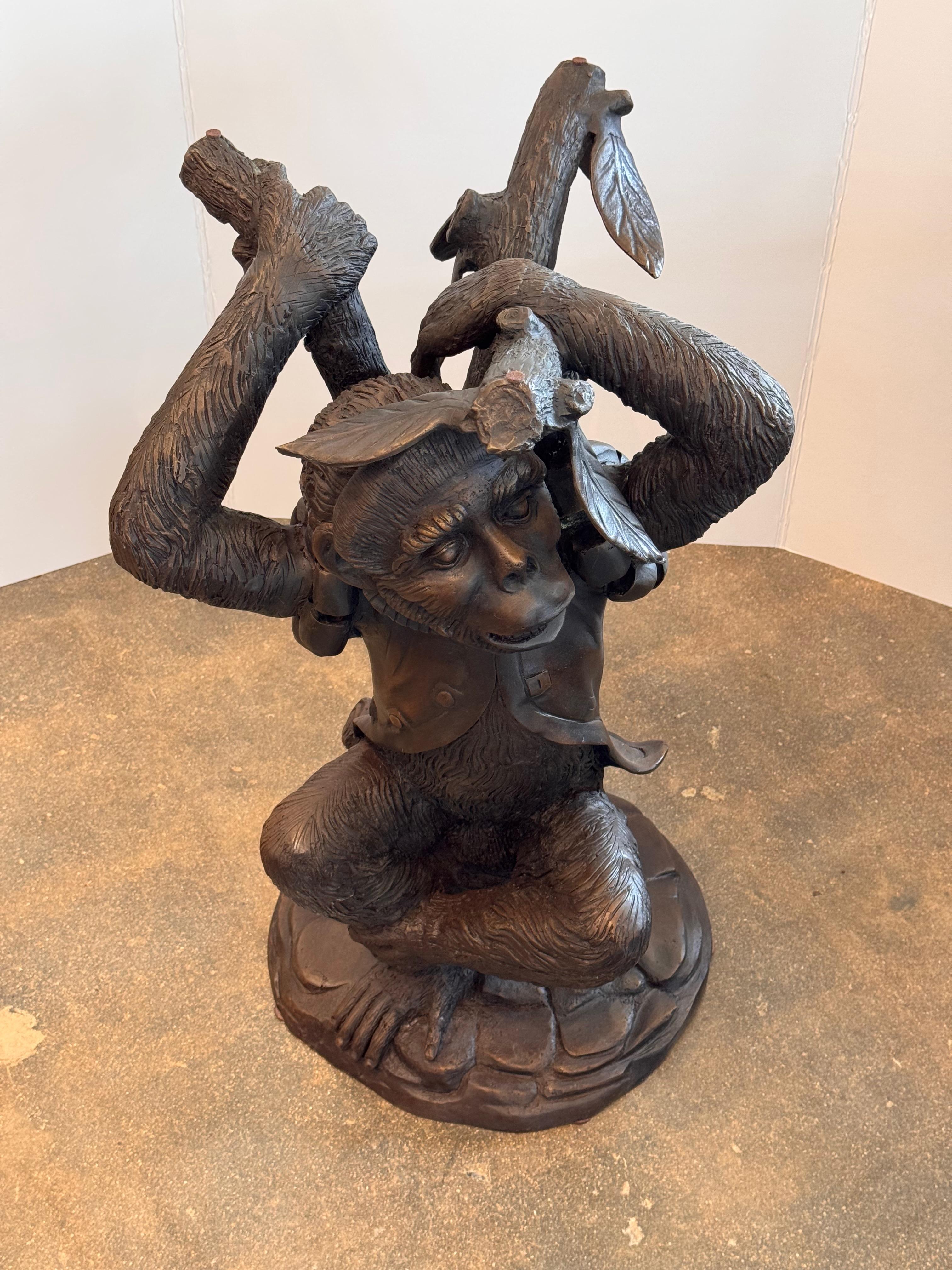 1980s Bronze Monkey Table 2