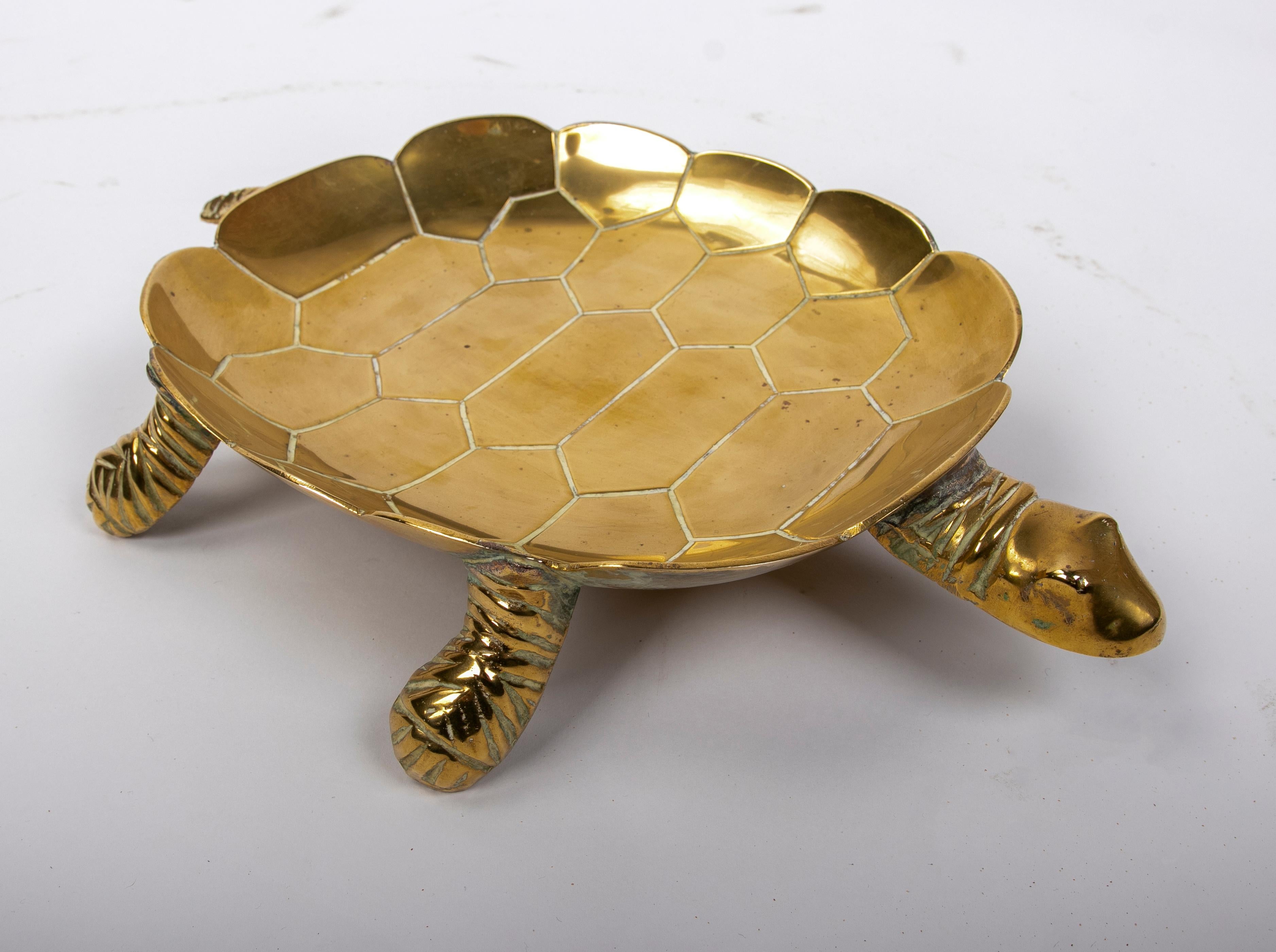 1980s Bronze Tortoise Shaped Tray.