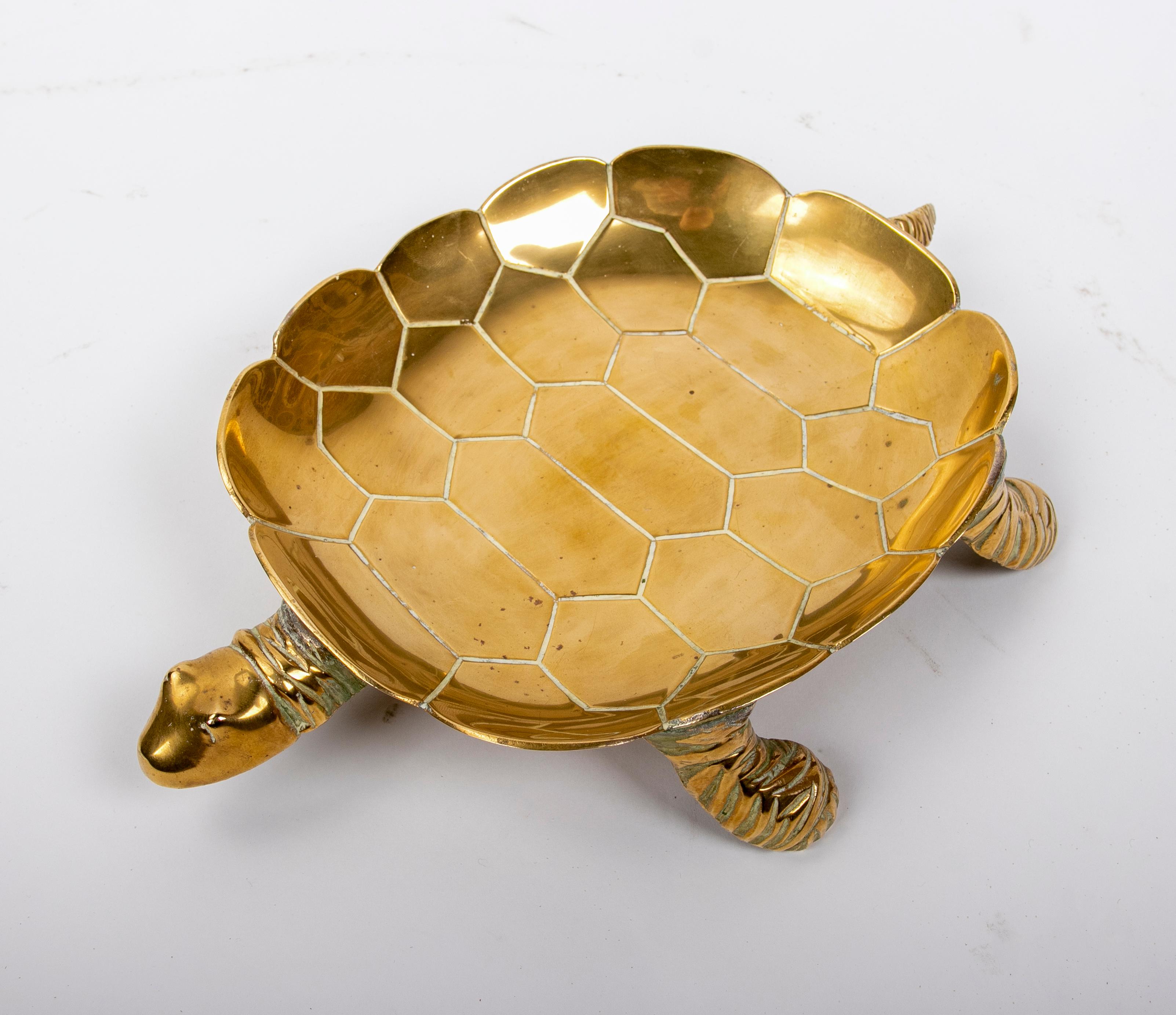 1980s Bronze Tortoise Shaped Tray  In Good Condition In Marbella, ES