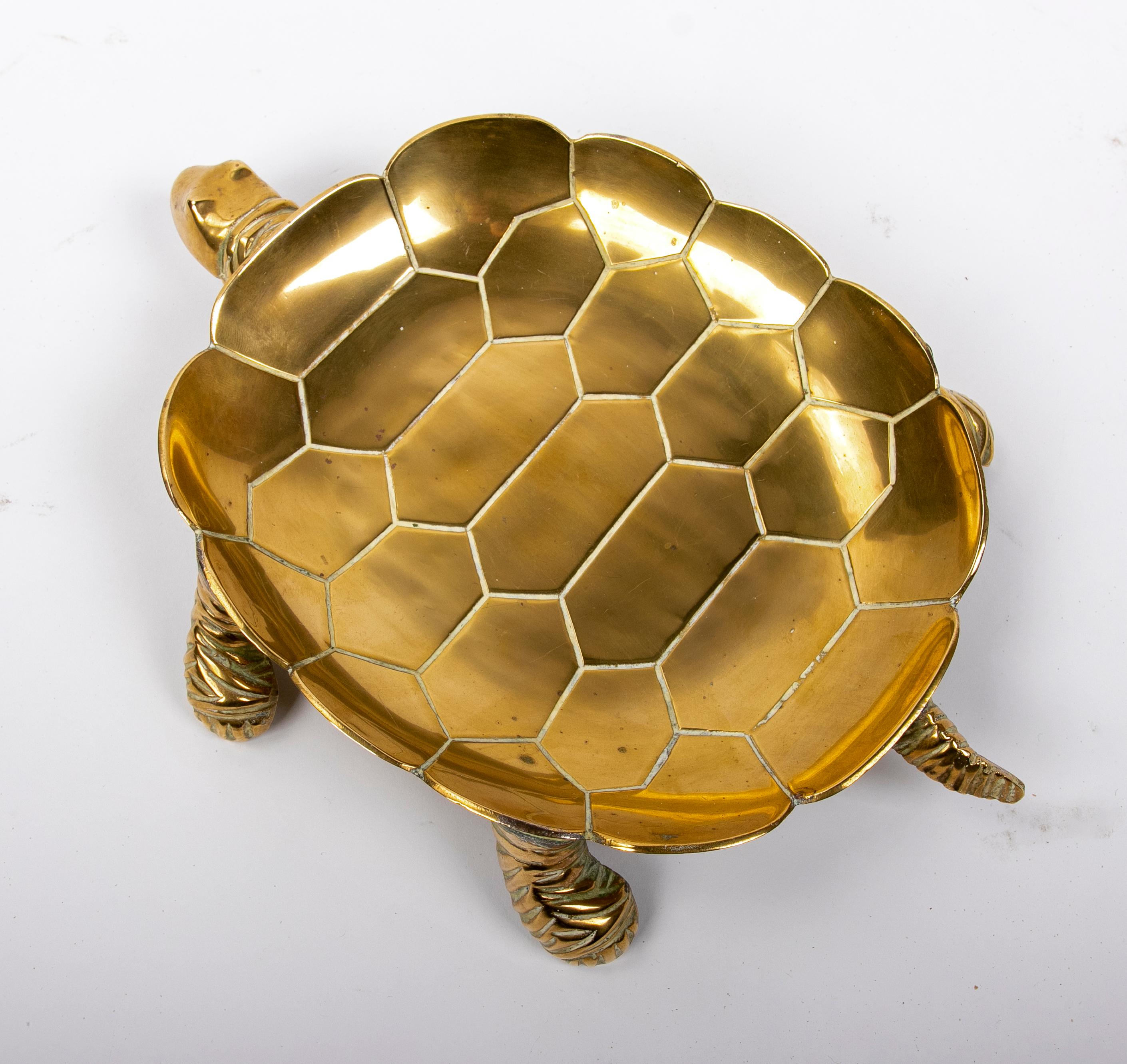 1980s Bronze Tortoise Shaped Tray  1