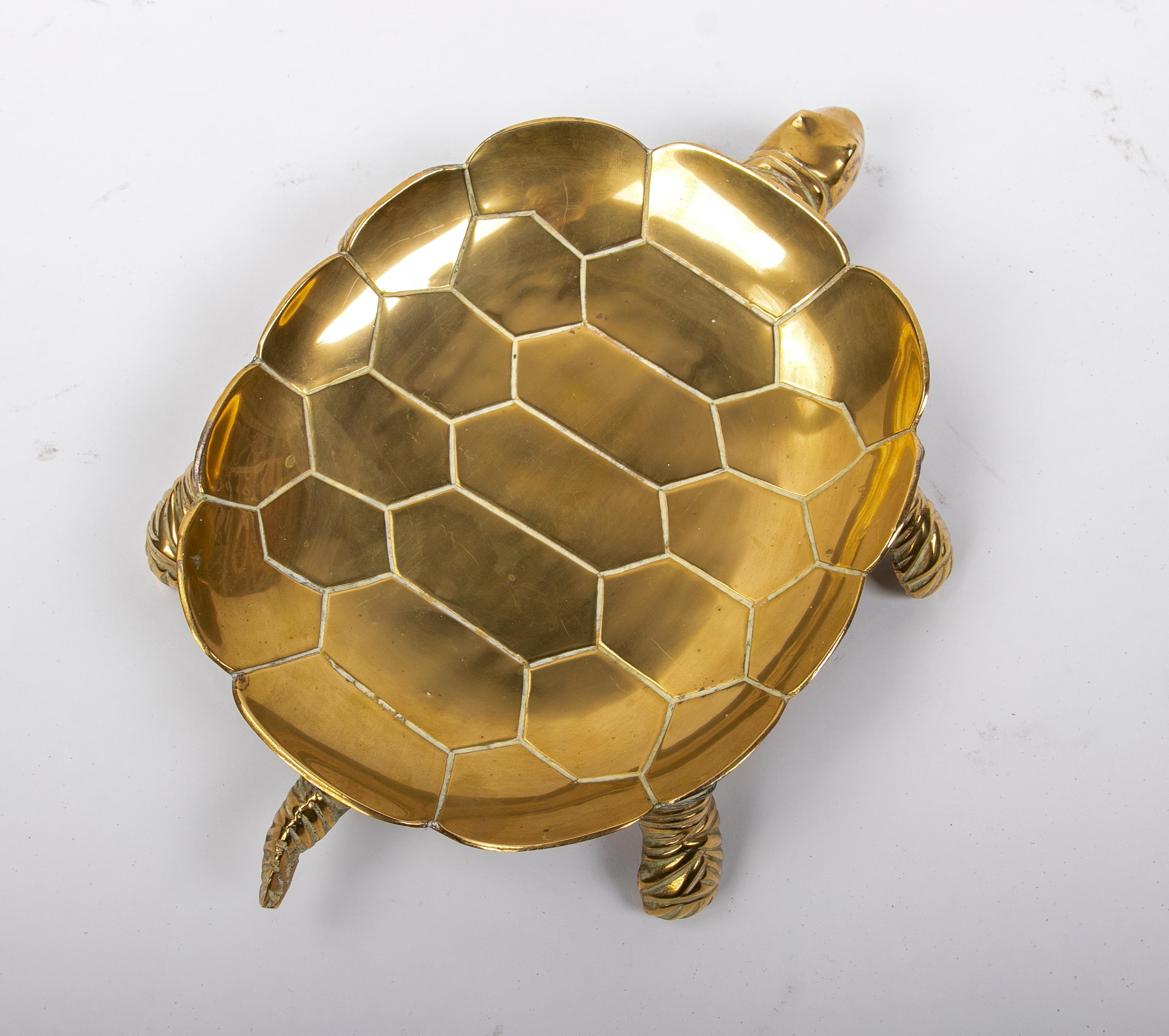 1980s Bronze Tortoise Shaped Tray  3