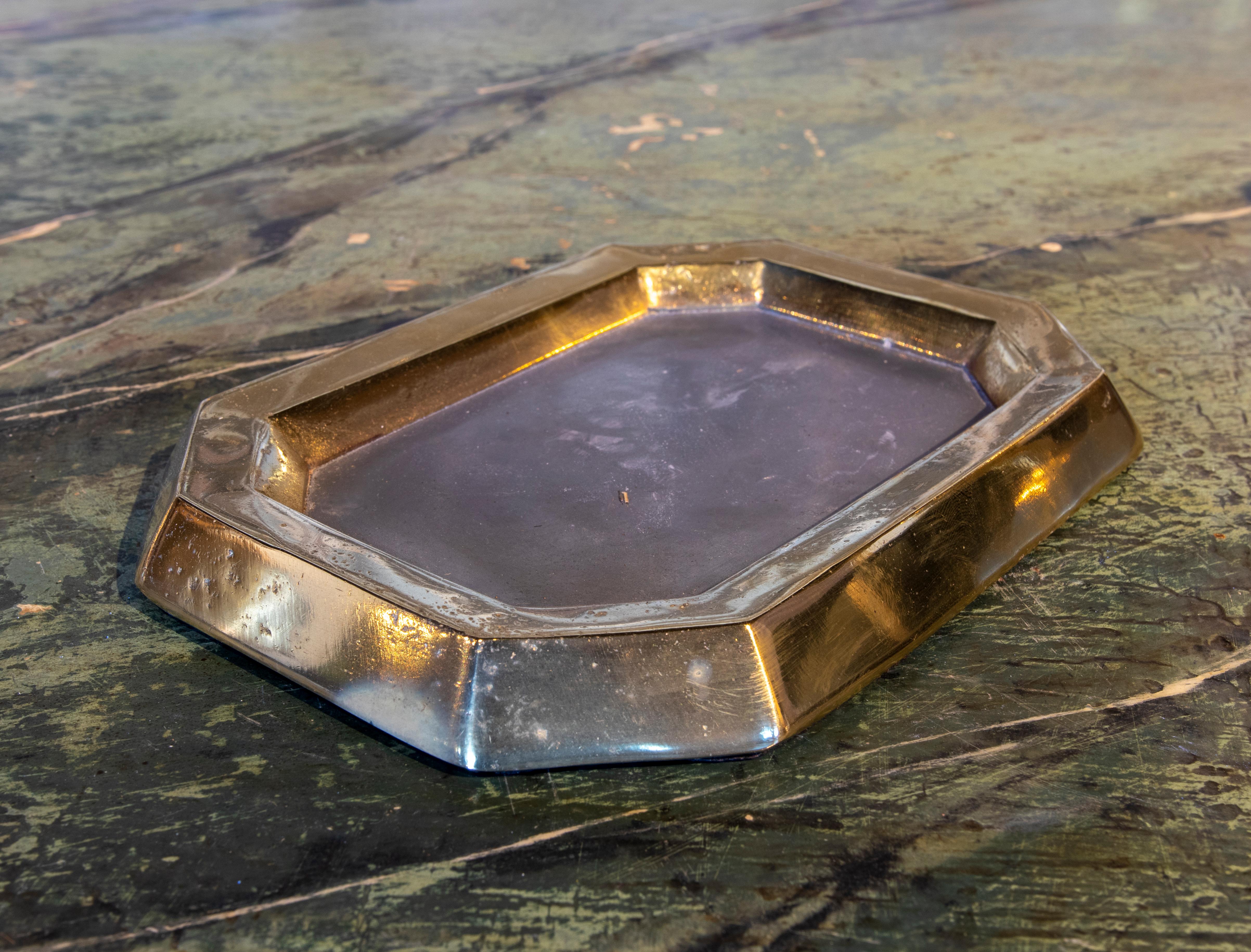 1980s Bronze Tray by the Artist David Marshall  In Good Condition For Sale In Marbella, ES