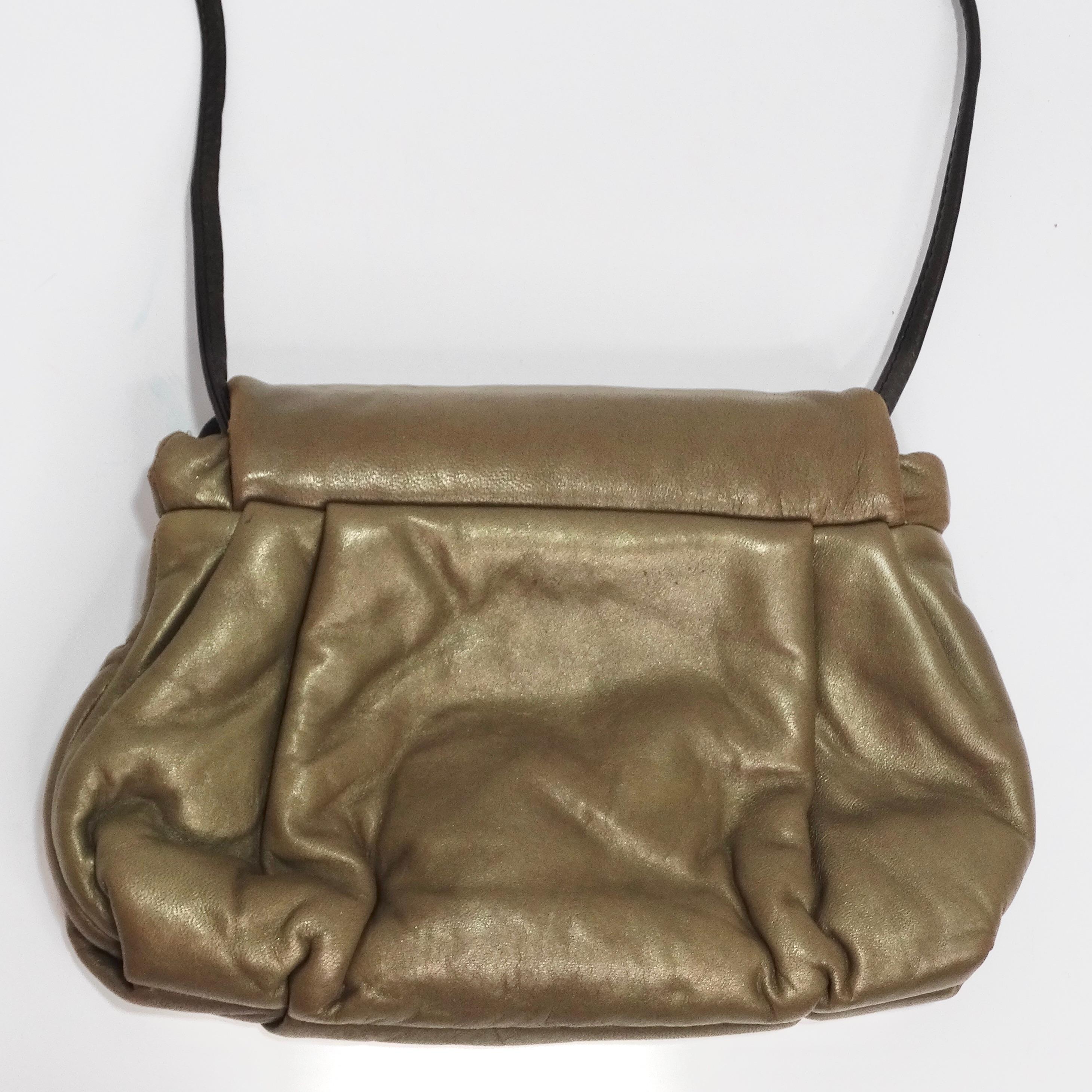 1980S Brown Enamel Clutch For Sale 4