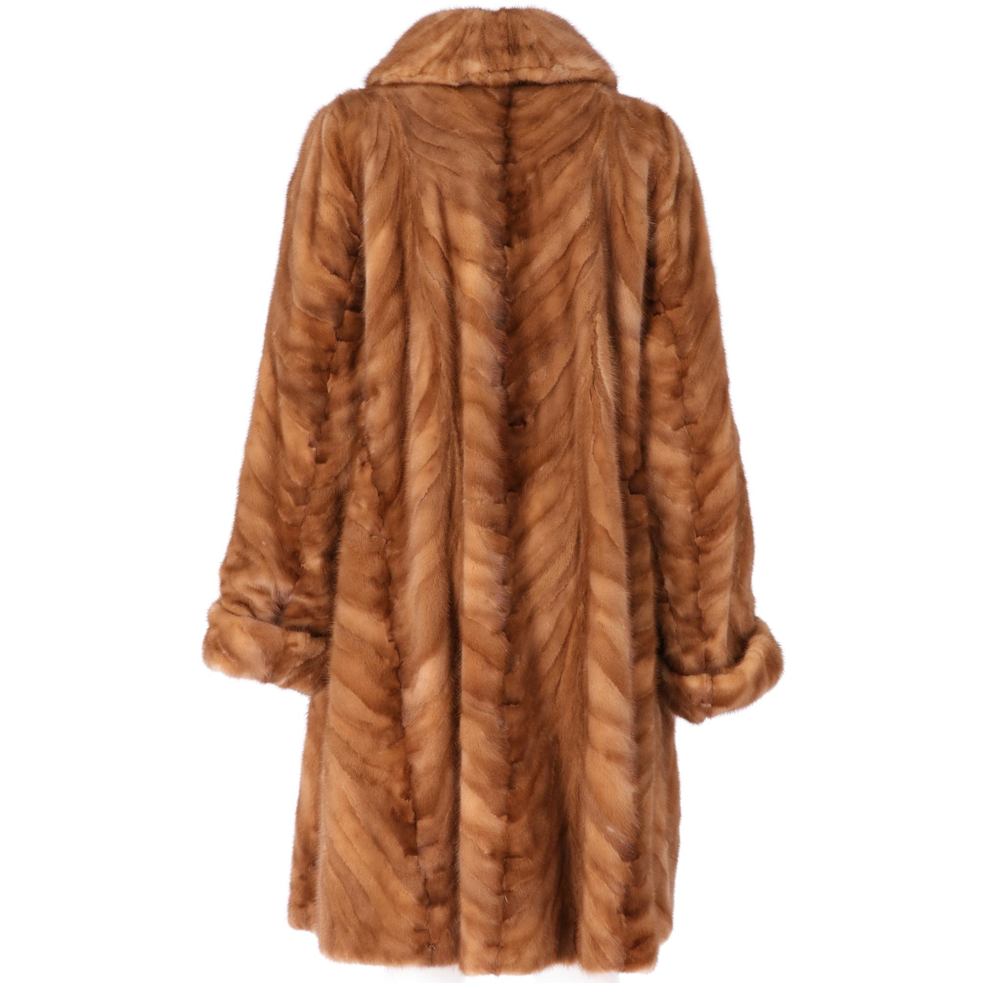 1980s Brown Reversible Mink Fur In Excellent Condition In Lugo (RA), IT
