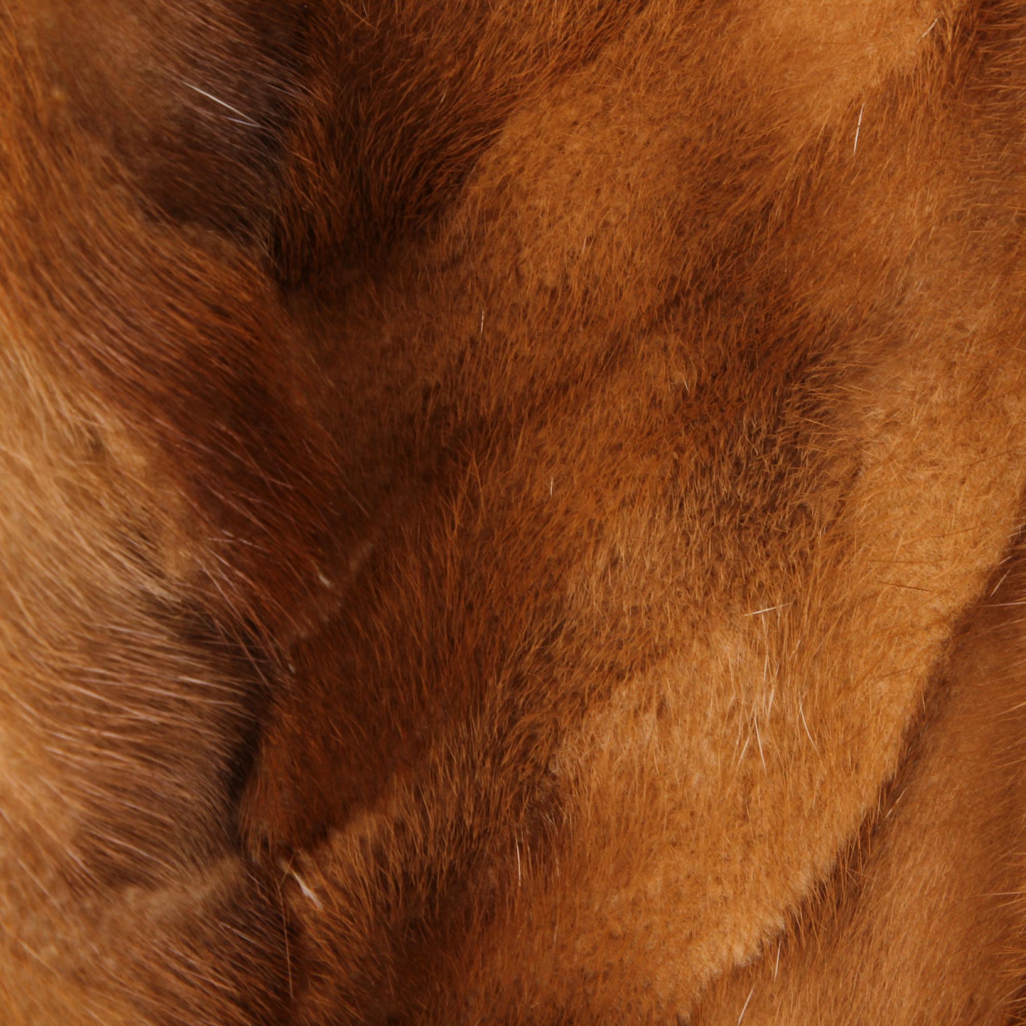 Women's 1980s Brown Reversible Mink Fur