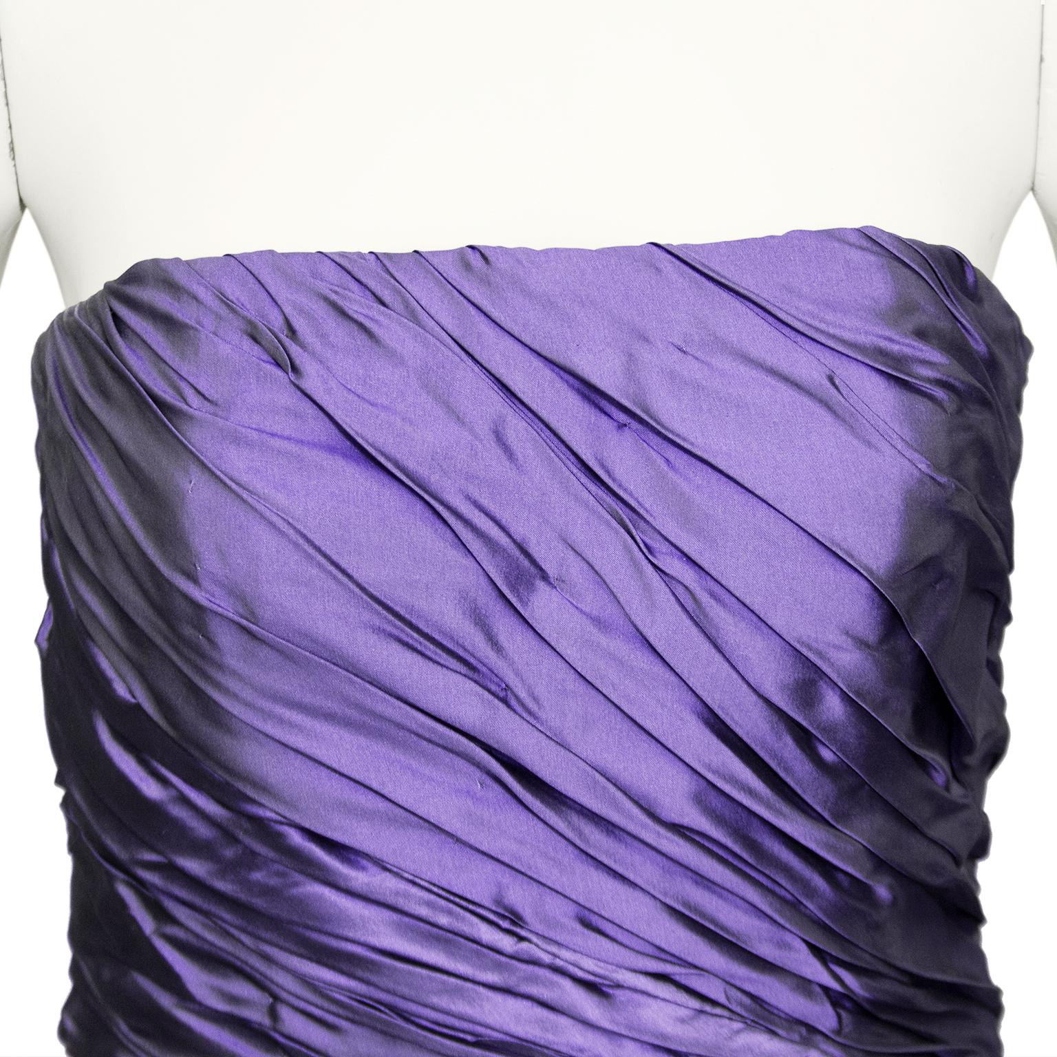 1980s Bruce Oldfield Haute Couture Purple Taffeta Gown at 1stDibs ...