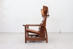 1980s Brutalist Reclining 'Pelican' Chair by Stefan During