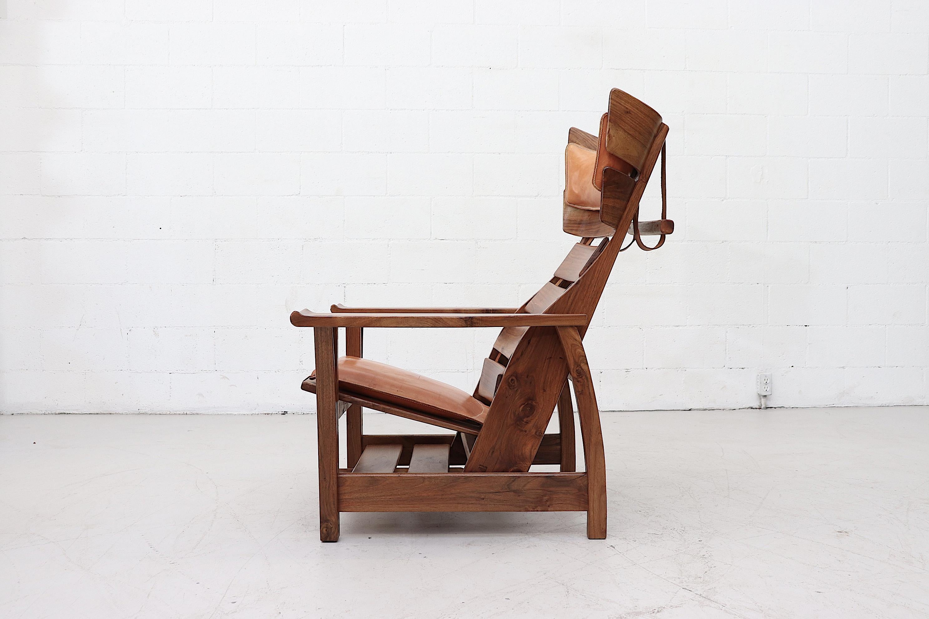 Dutch 1980s Brutalist Reclining 'Pelican' Chair by Stefan During