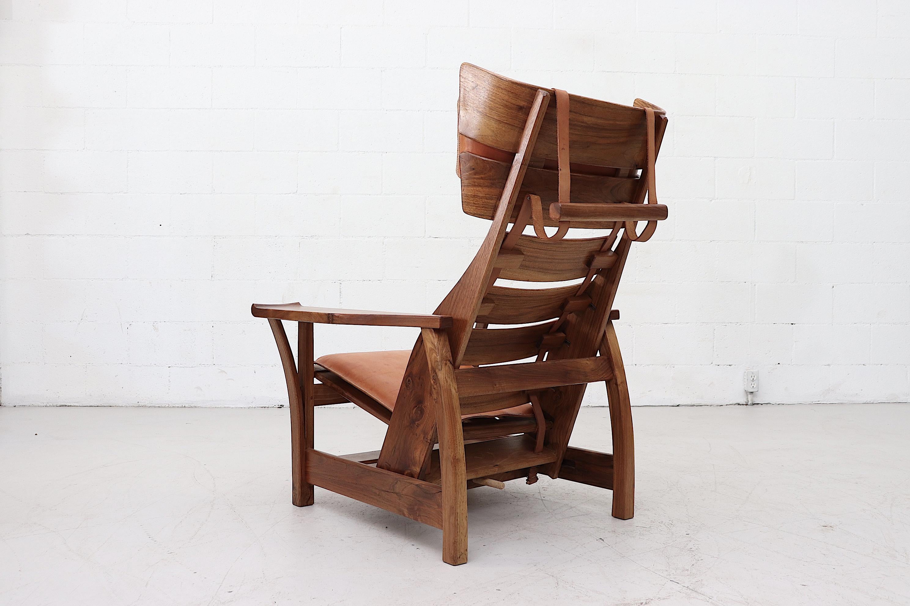 Late 20th Century 1980s Brutalist Reclining 'Pelican' Chair by Stefan During