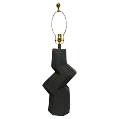1980s Brutalist Zig Zag Tischlampe von Veras Art Studio