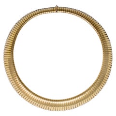 1980s Bulgari Tubogas Collar Necklace