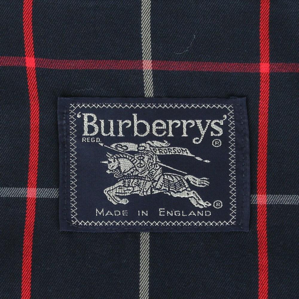 1980s Burberry blue wool short coat 3