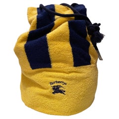 1980s Burberry's Toweling Beach Duffle Bag