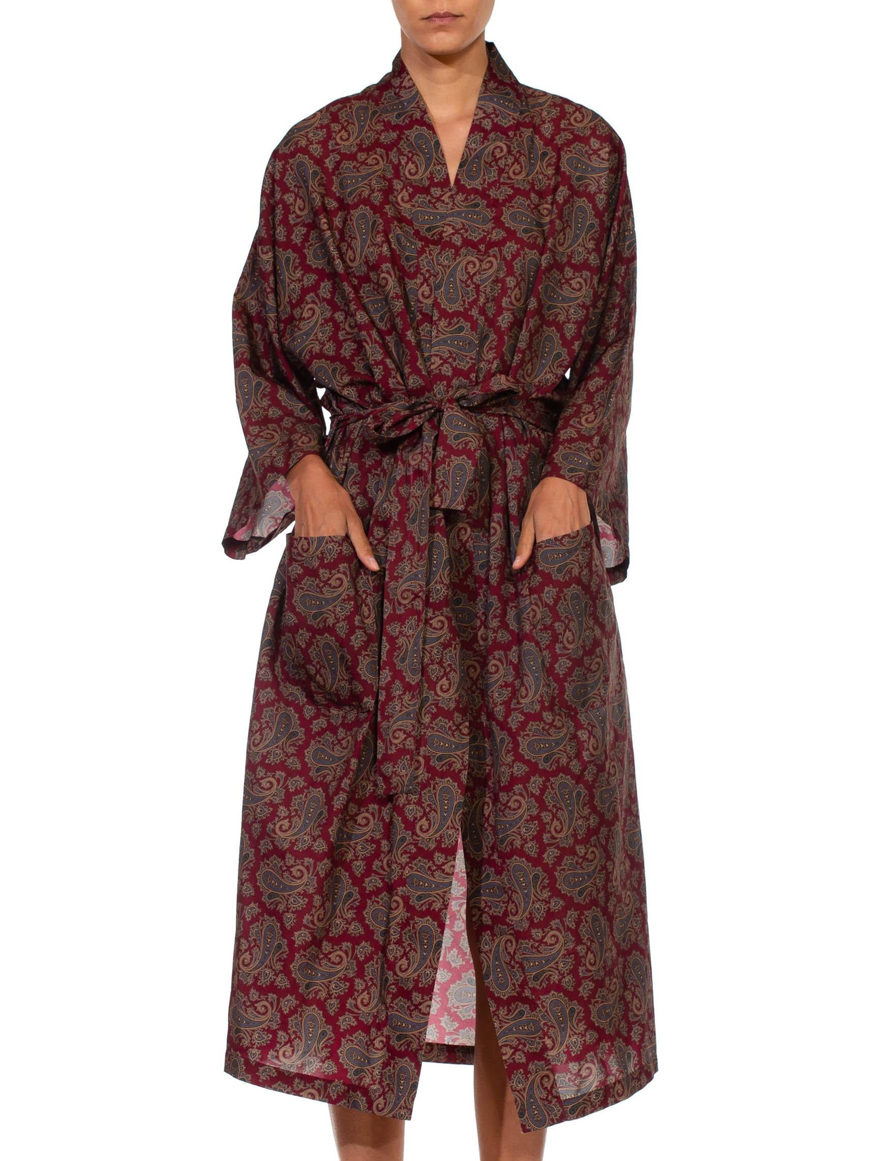 burgundy robe mens