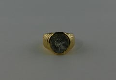 1980s Bvlgari “Monete” Yellow Gold Ring