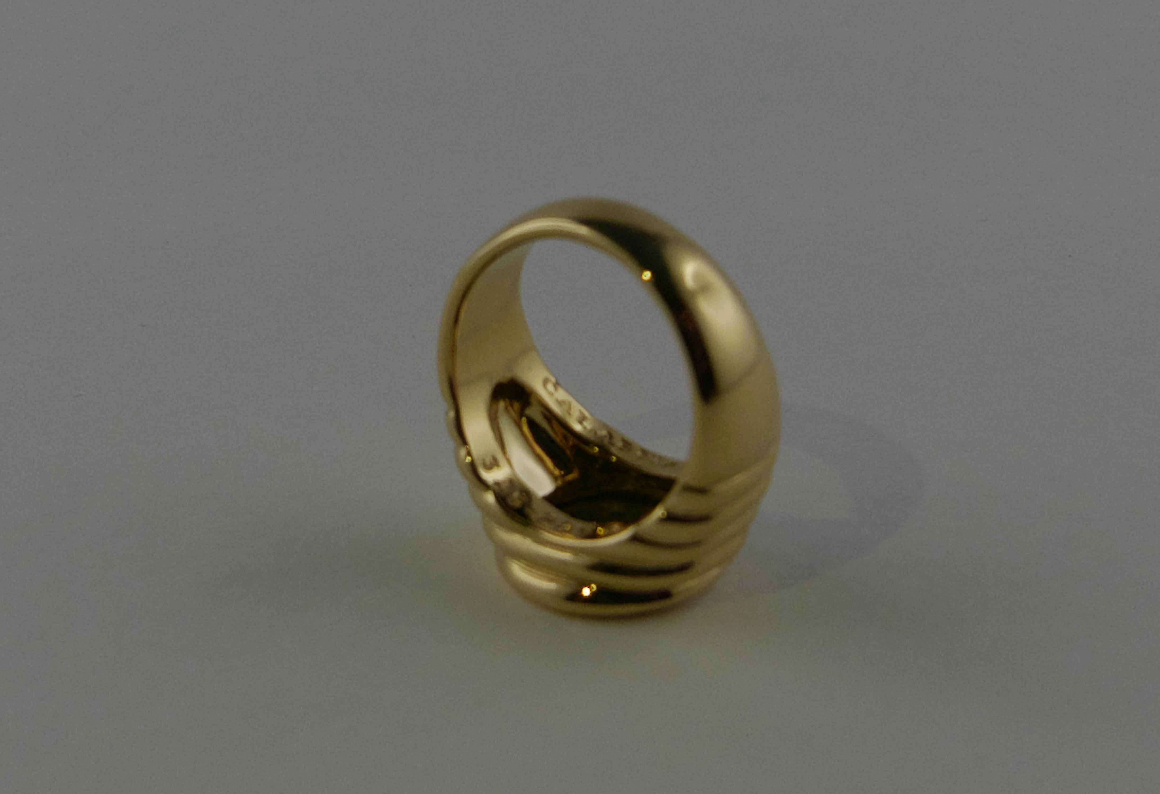 1980s Bvlgari “Monete” Yellow Gold Ring In Good Condition In Torino, IT