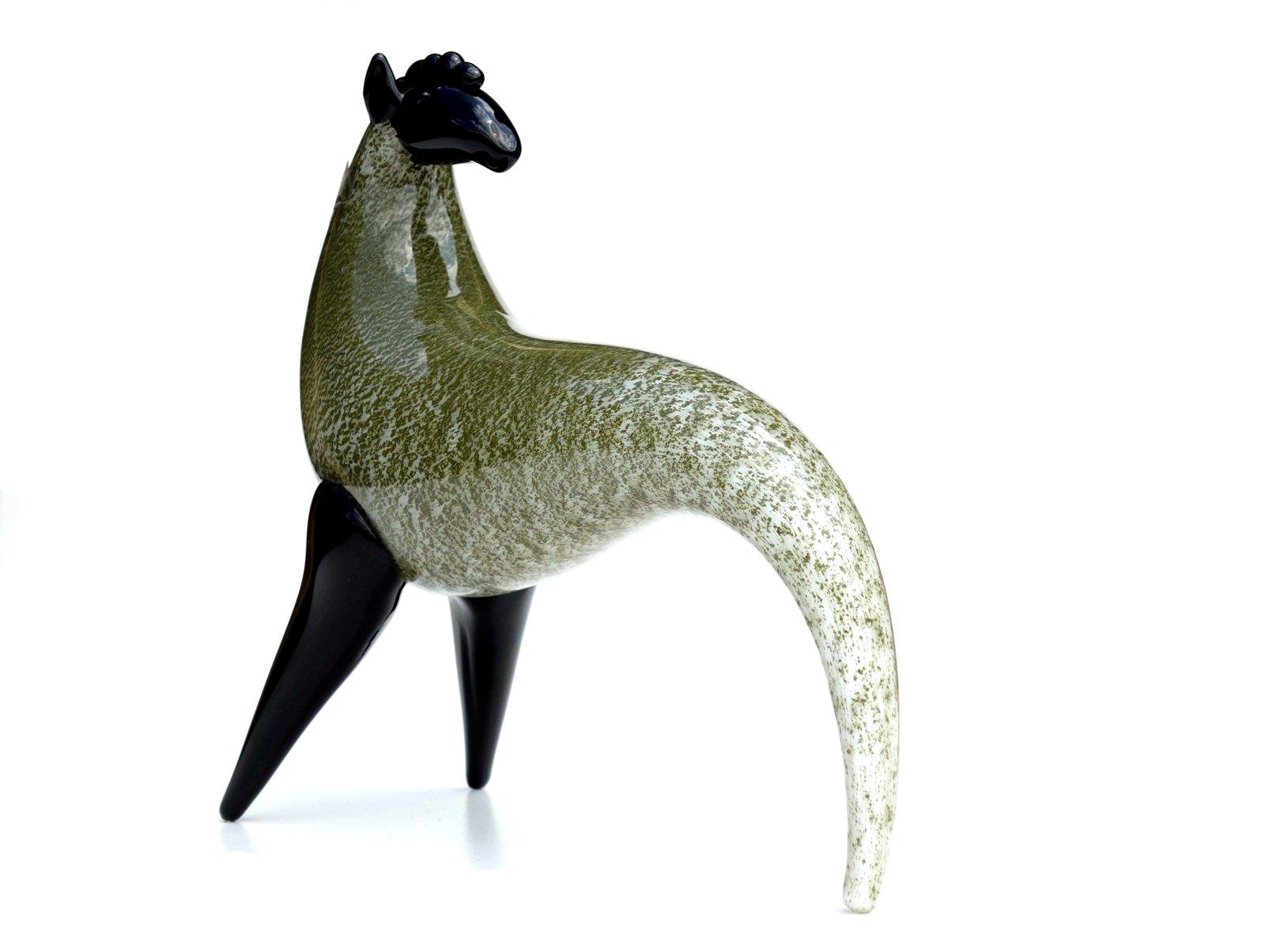 Italian 1980s by Toni Zuccheri for Barovier & Toso Murano Glass Sculpture Horse For Sale