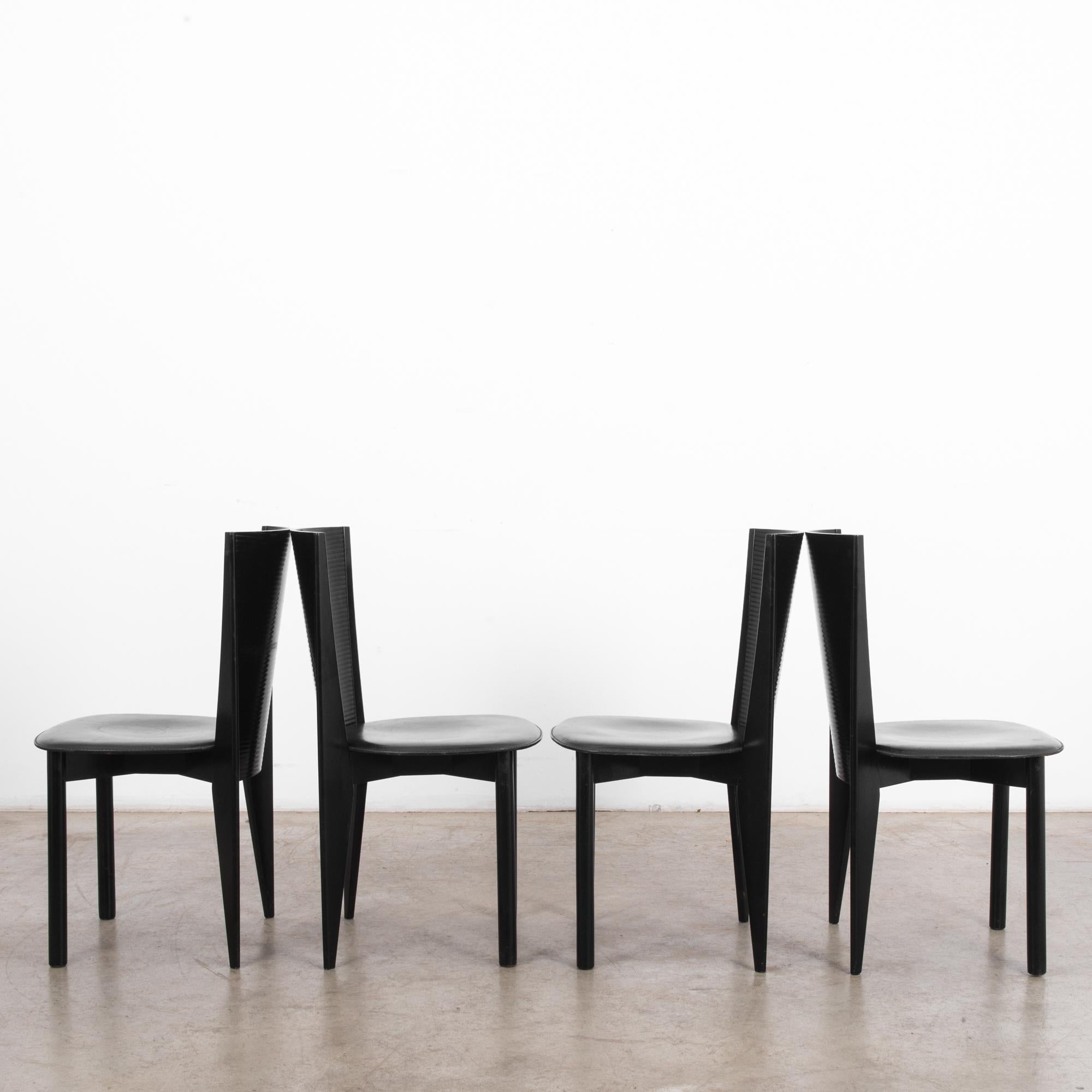 calligaris leather dining chairs
