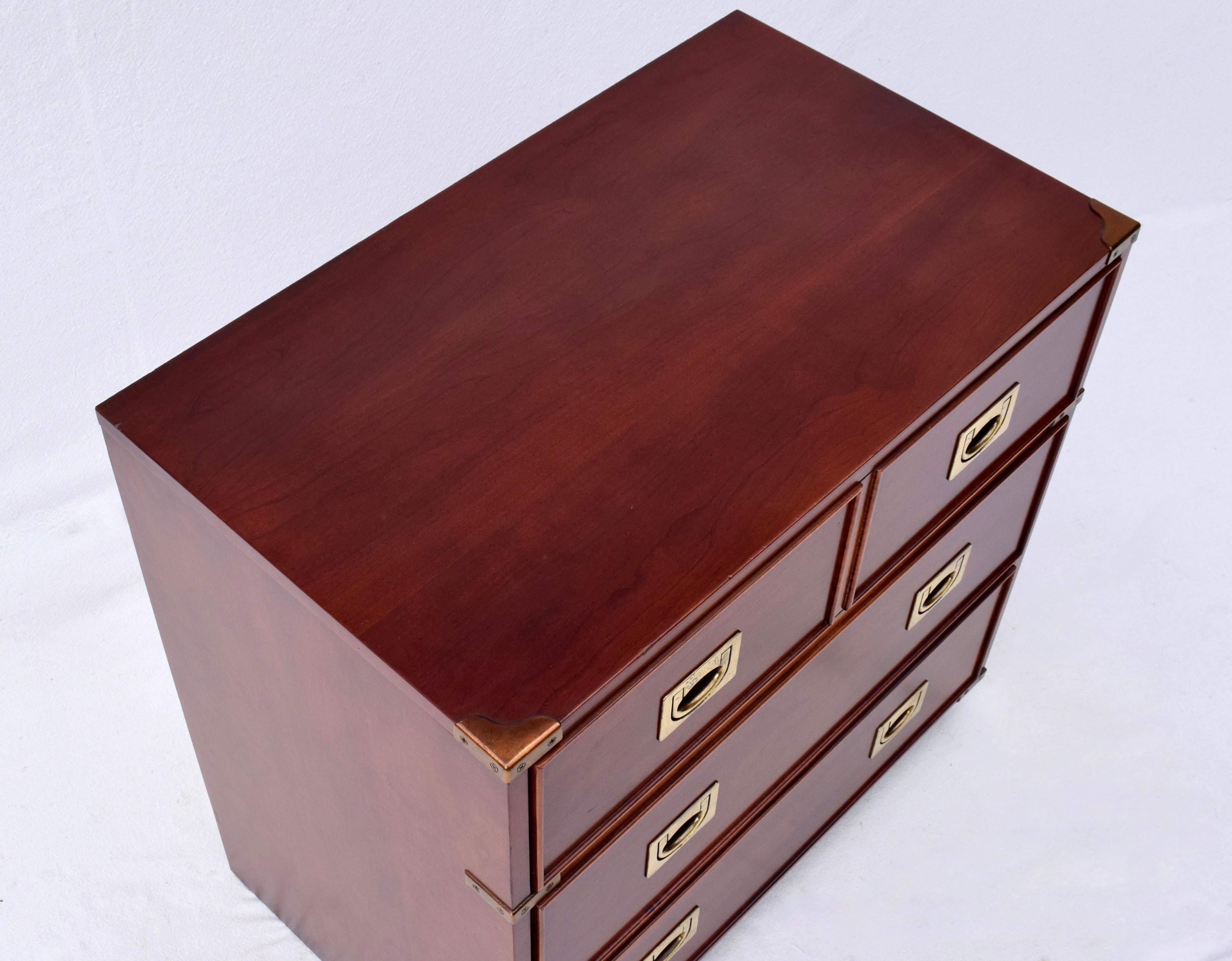 1980's Campaign Style Bachelor Chest of Drawers 5