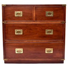 1980's Campaign Style Bachelor Chest of Drawers