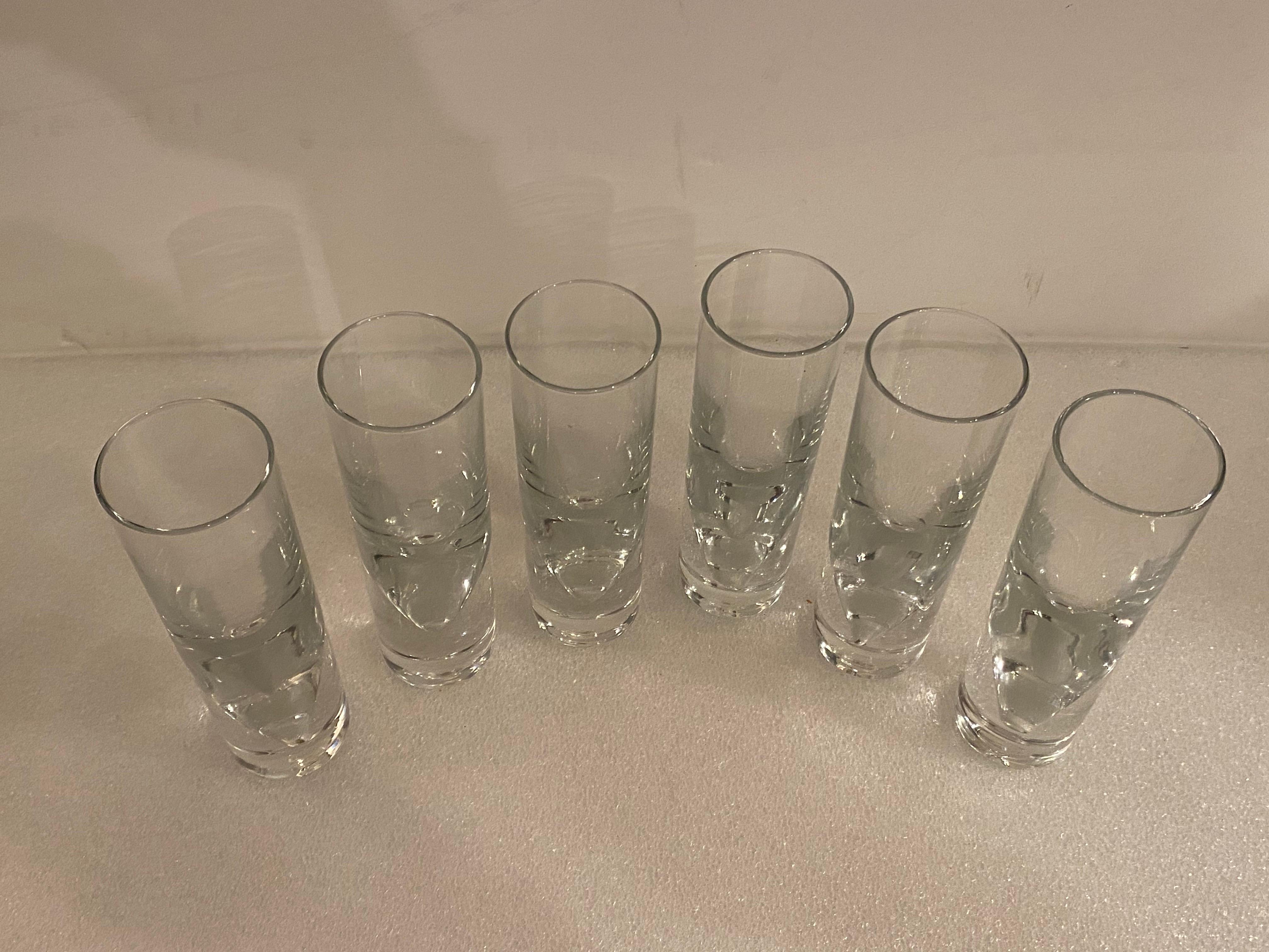 Late 20th Century 1980's Carlo Moretti 7 Piece Bullet Drink Set  For Sale