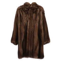 1980s Carlo Tivioli by Mario Borsato Vintage brown marten fur cape