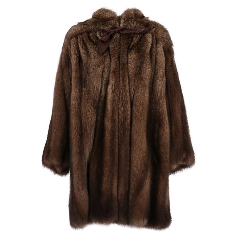 1980s Carlo Tivioli by Mario Borsato Vintage brown marten fur cape For ...
