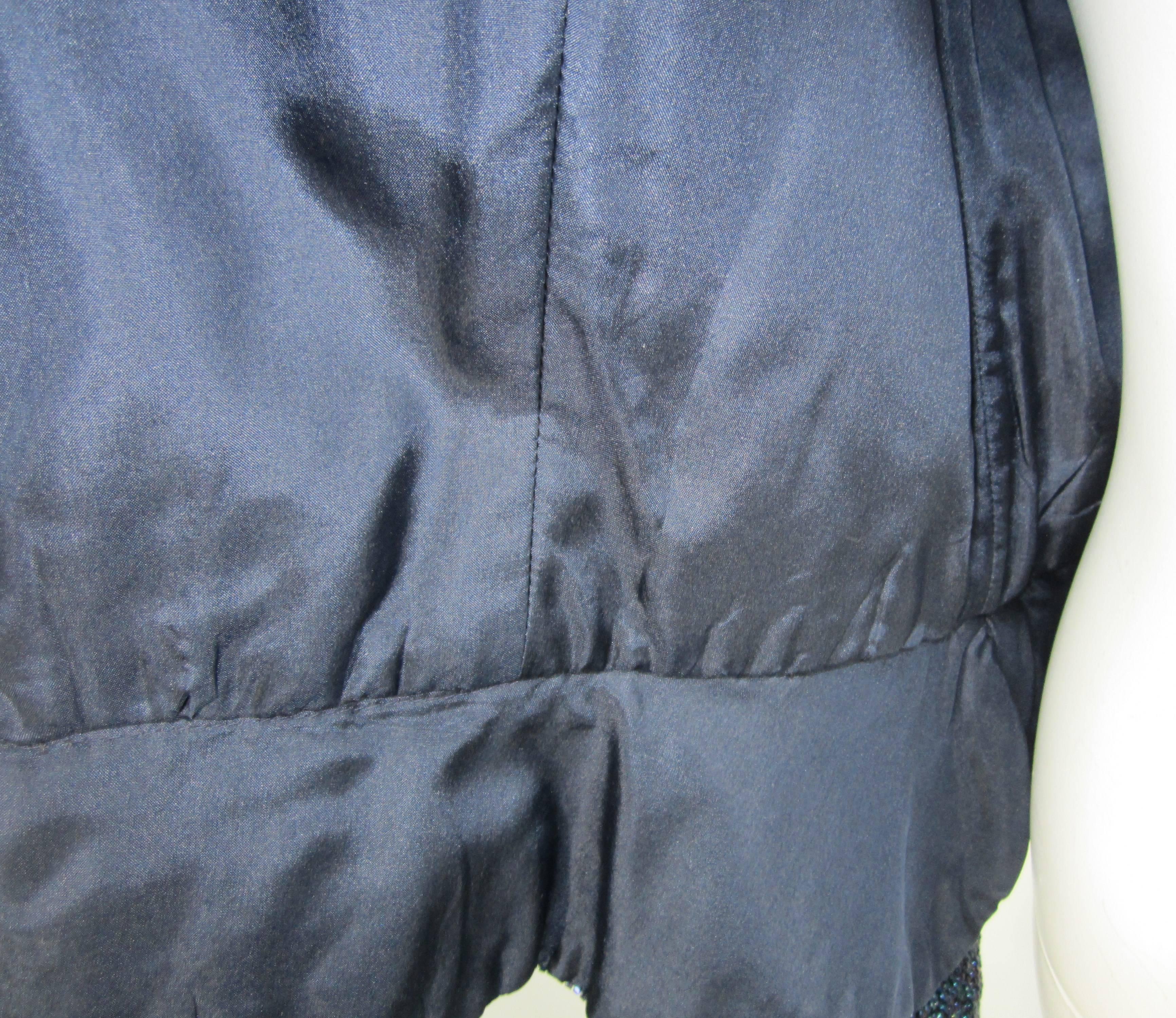 Carolina Herrera Aurora Borealis veste boléro perlée des années 1980  en vente 5