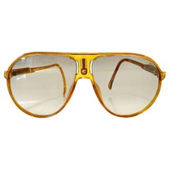  1980er Carrera Safari übergroße Sonnenbrille in Tan