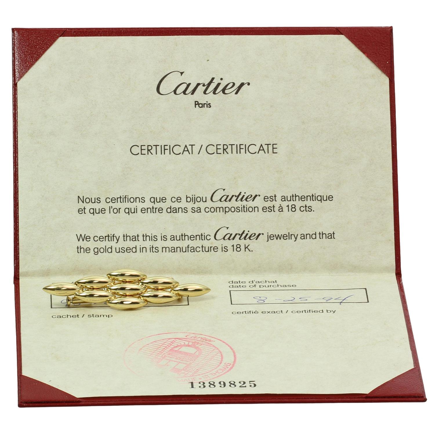 mens cartier brooch