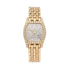 1980s Cartier Tortue Yellow Gold OO64 Wristwatch