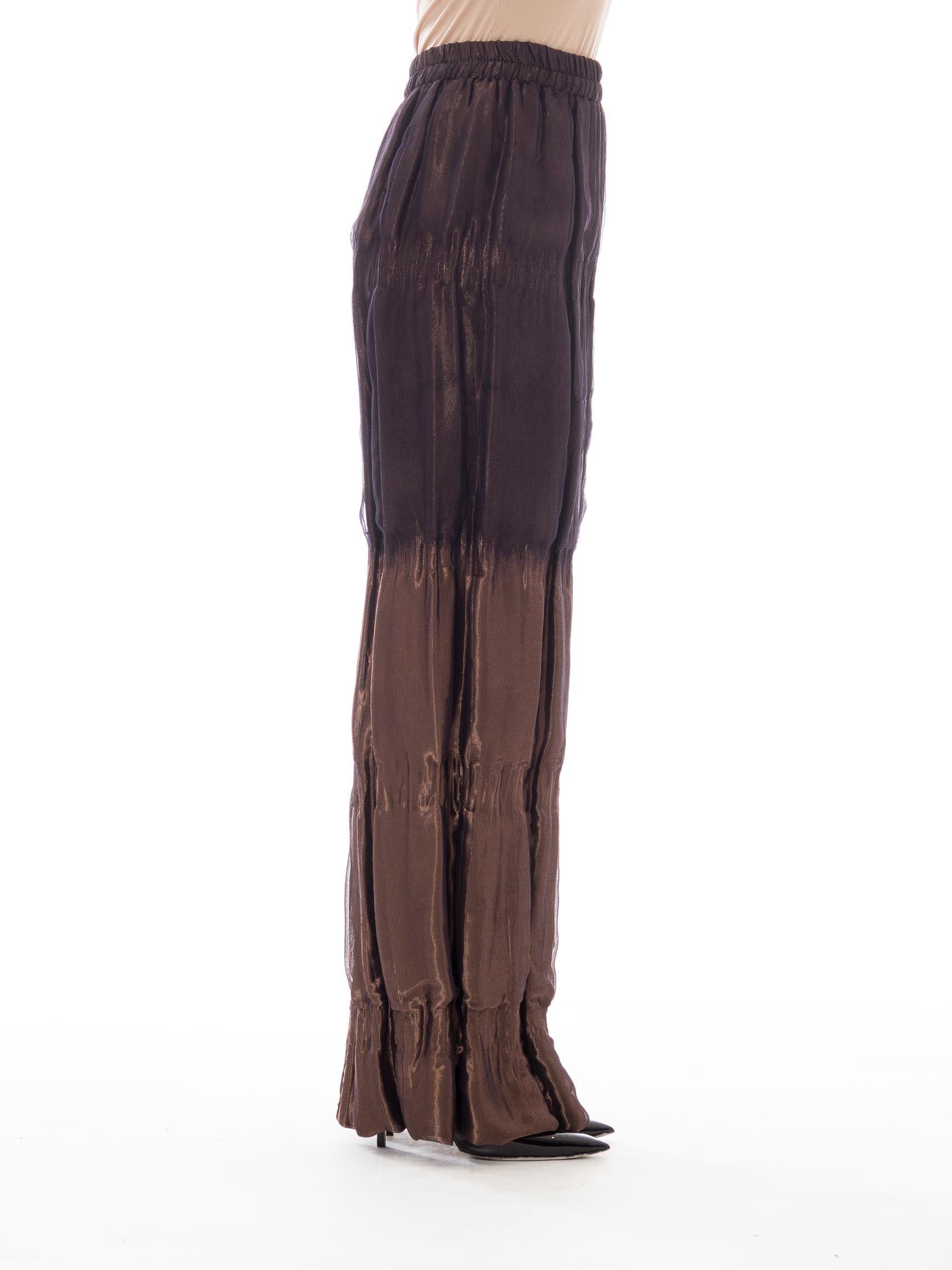 bronze silk skirt