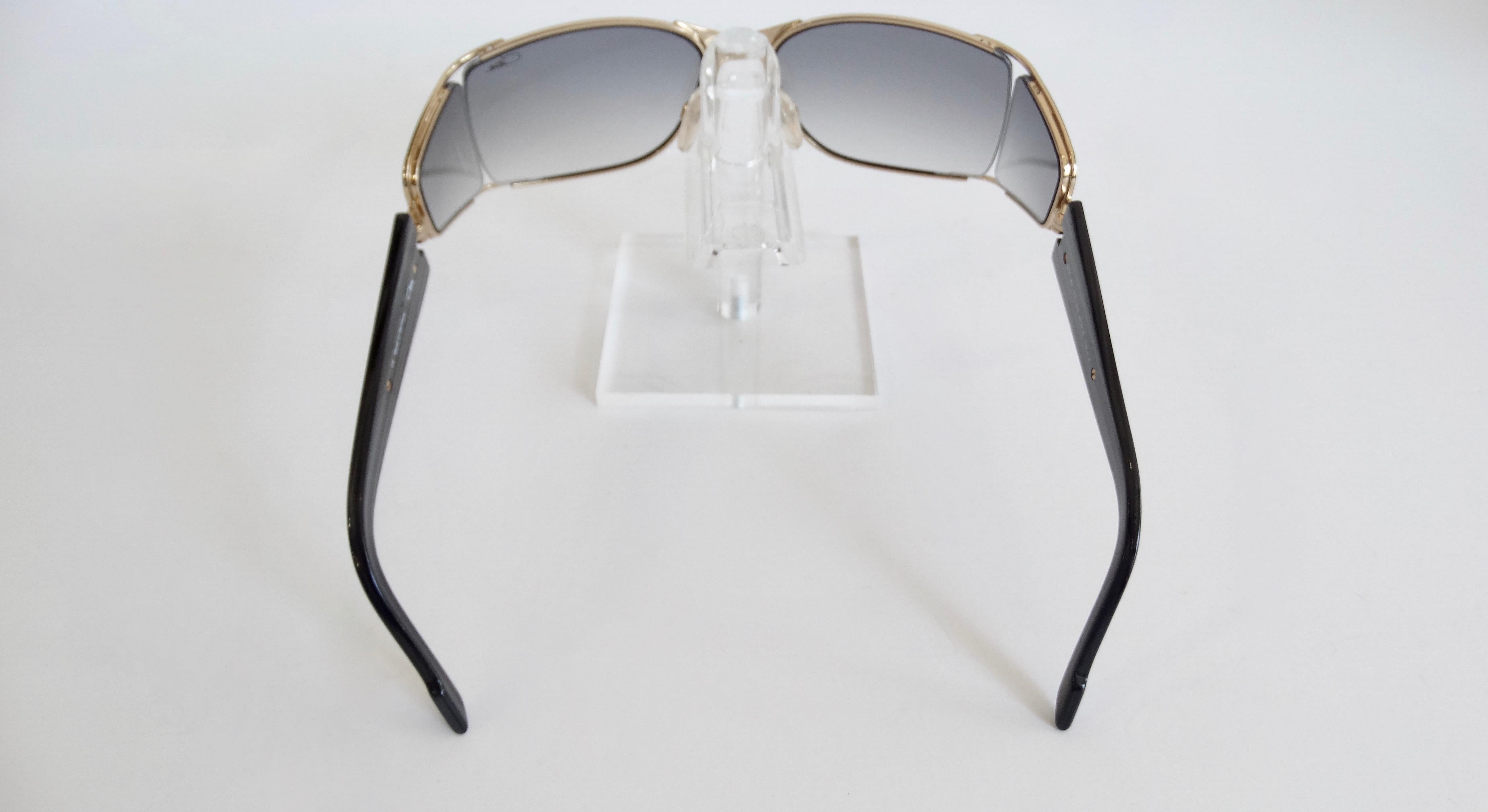 Women's or Men's Cazal 1980s Shield Sunglasses 