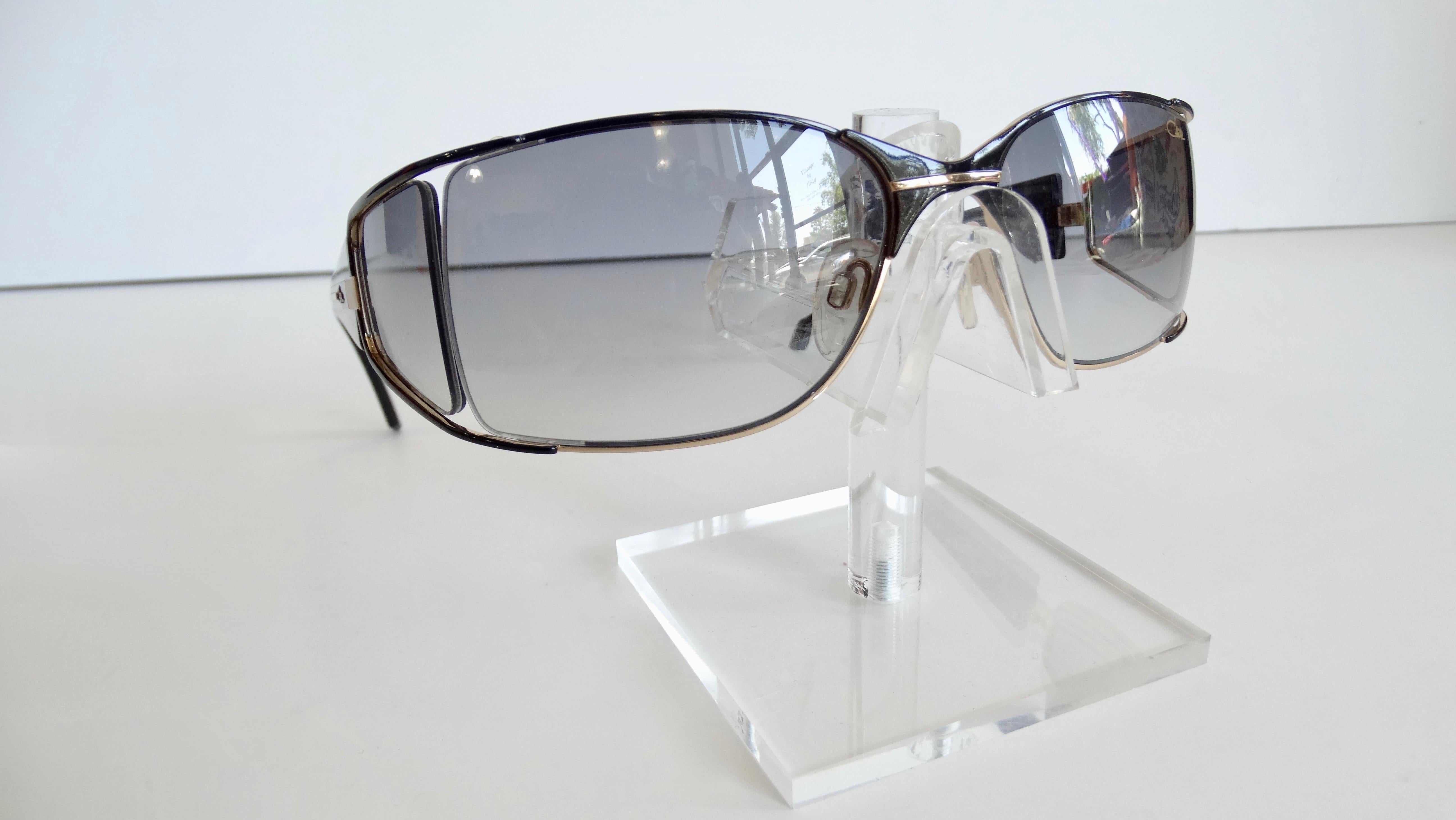 Cazal 1980s Shield Sunglasses  4