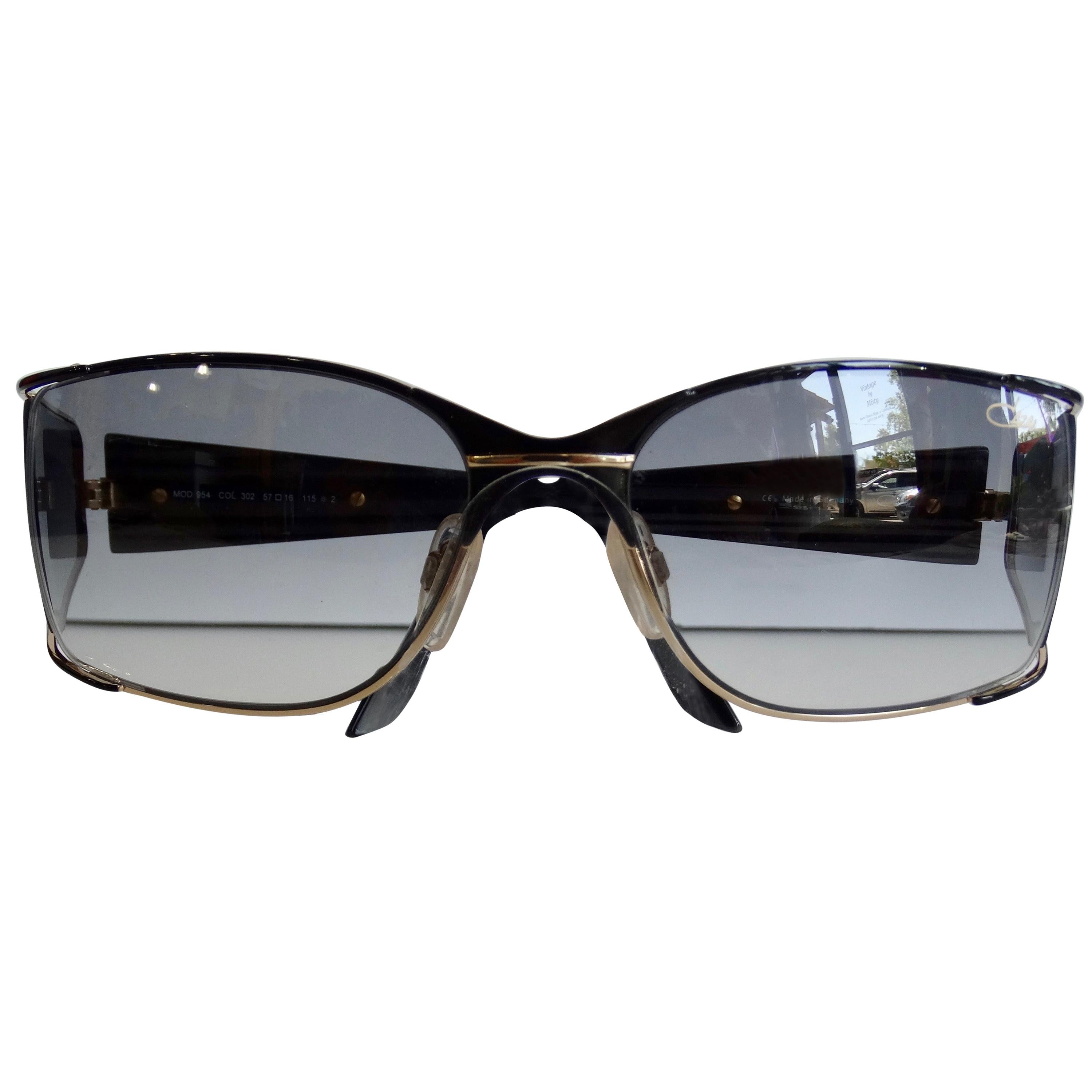Cazal 1980s Shield Sunglasses 