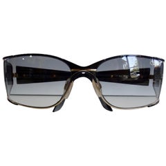 Retro Cazal 1980s Shield Sunglasses 