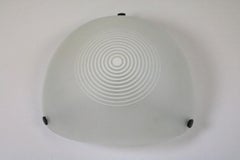 Plafoniera anni '80, montaggio ad incasso, vetro, di Artemide, Gismondi, Italia